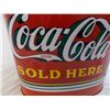Image 2 : Coca-Cola Tin garbage can - 13" tall - 11" wide