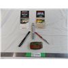 Image 1 : Snap-on Belt Buckle + 3 snap on pens + 97, 99 pocket calendars