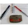 Image 3 : Snap-on Belt Buckle + 3 snap on pens + 97, 99 pocket calendars