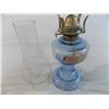 Image 3 : Light Blue Oil Lamp - with shade