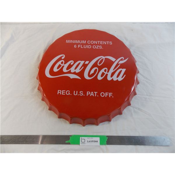 Coca-Cola tin bottle cap wall hanger