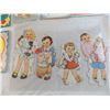 Image 2 : Vintage pull-a-string picture cards + doll cards + christmas cards