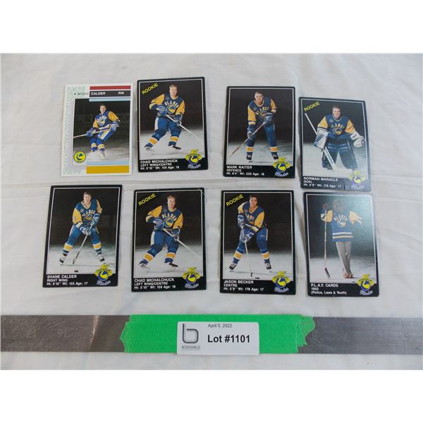 (8) Saskatoon Blades hockey cards