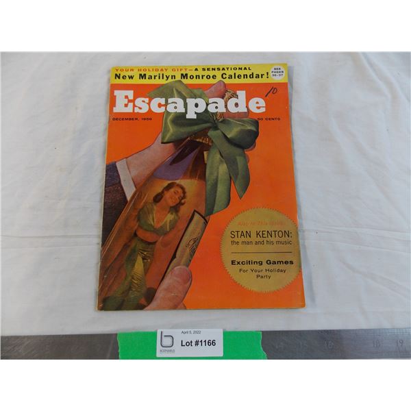 1956 Escapade (adult) magazines - with Marilyn Monroe pin-up calendar