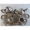 Image 4 : Leonard Silver plate Teapot/Coffee/Cream/Sugar serving tray set