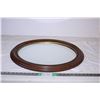 Image 1 : Oval Mirror - wood frame