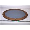 Image 3 : Oval Mirror - wood frame