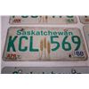 Image 5 : Saskatchewan 19984,85,88,90 License Plates
