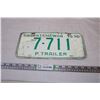 Image 1 : P.Trailer Saskatchewan 1970 License Plate