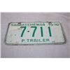 Image 2 : P.Trailer Saskatchewan 1970 License Plate