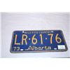 Image 2 : Wild Rose Country Alberta 1974 License Plates