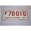 Image 3 : Saskatchewan 1971 License Plates