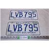 Image 1 : Beautiful British Columbia 1974 License Plates