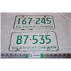 Image 1 : Saskatchewan 1966 License Plates