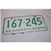 Image 2 : Saskatchewan 1966 License Plates