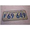 Image 2 : Saskatchewan 1972 License Plates