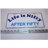 Image 1 : Life is Nifty After Fifty novelty plate