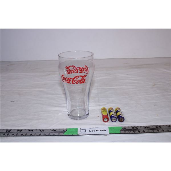 Coca-Cola Glass cup,Ray-O-Vac Batteries