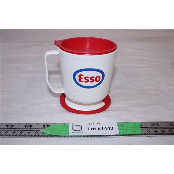 Collectible Esso cup with lid