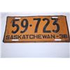 Image 2 : Saskatchewan 1936 License Plate