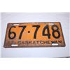 Image 2 : Saskatchewan 1942 License Plate