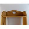 Image 3 : Wood 3-tier wall hanging shelf 24" tall