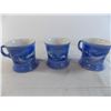 Image 4 : Vintage scenery blue mugs