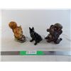 Image 1 : Vintage Squirrel + Dog ornaments