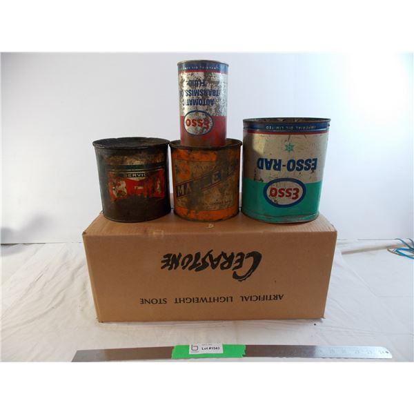 B/A + other oil/grease tins