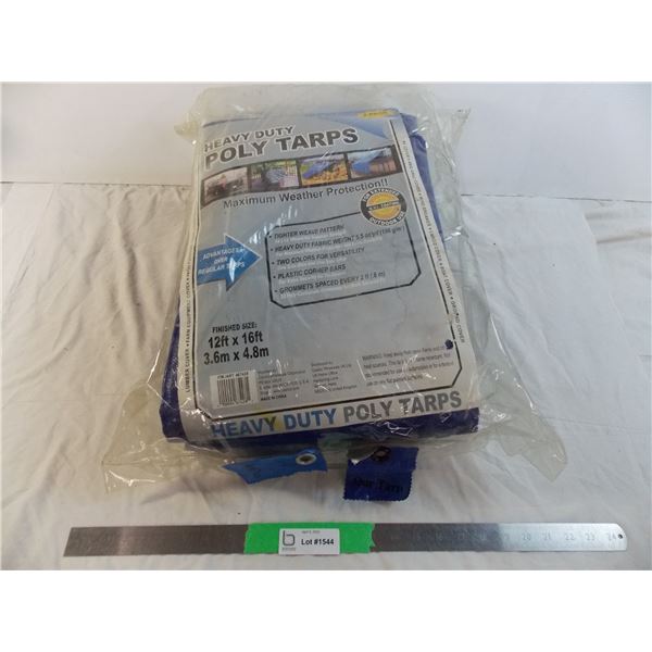 Heavy duty poly tarps - 2 tarps new in bag