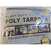 Image 2 : Heavy duty poly tarps - 2 tarps new in bag