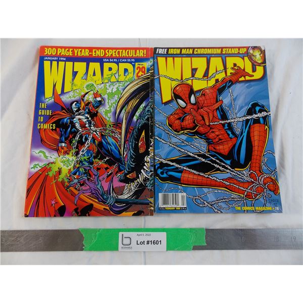 (2) Wizard Comics Guides - Jan 1994 + Feb 1998