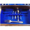 Image 2 : Ricci Argentieri set of silverware (26 pieces total) spoons + forks stamped Birks - Only the knife b