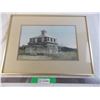 Image 1 : Framed picture - french roof house - 20" x 15"
