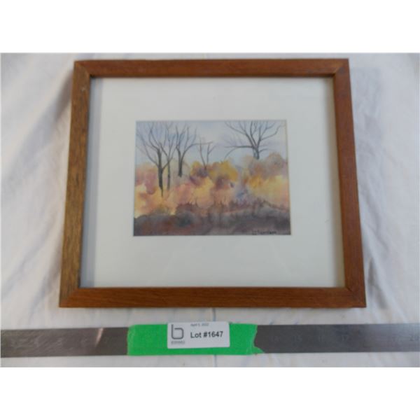 Framed picture "Fall Colors" - by L Morrison - 13x11