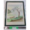 Image 1 : Framed art - silkscreen? - by D Thanhn? - 17x13