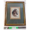 Image 1 : Frame art - horse portrait by R Manning - 16x14
