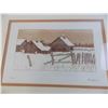 Image 2 : Framed art sketch of old farm scene #/75 - by Stan Zach 19x15