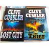 Image 3 : (4) Clive Cussler Hardcover Books + (1) Tom Clancy Hardcover Book