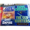 Image 3 : (5) Clive Cussler Hardcover Books + (1) Softcover book