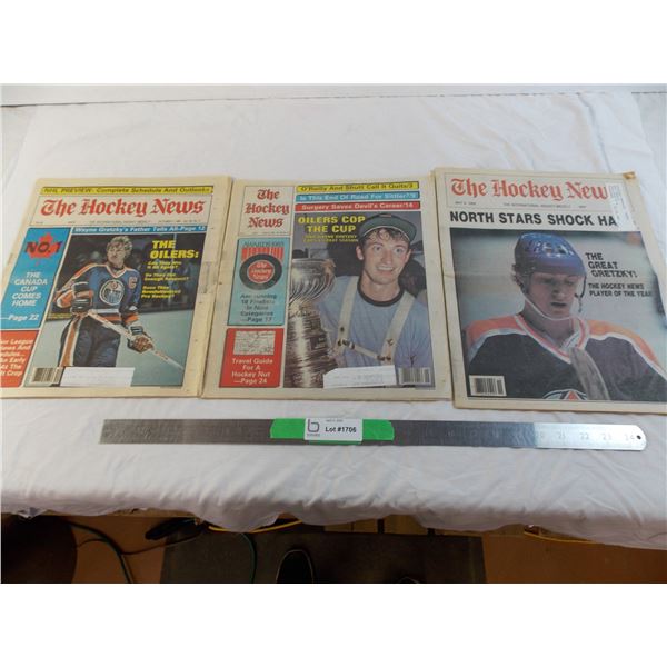 (3) Hockey News Wayne Gretzky Covers - 1980, 84, 85