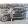 Image 2 : Framed black and white car photo (license plate of vehicle 1937)