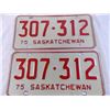 Image 2 : Sask 1975 matching license plates