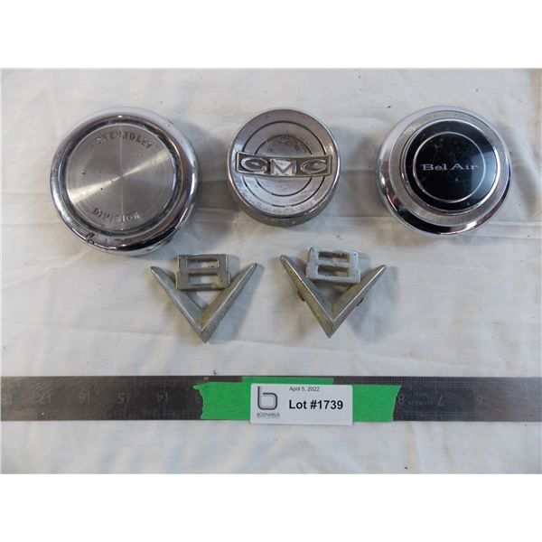 (3) Chevrolet emblems + (2) V8 emblems