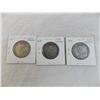 Image 4 : 0.925 Silver 1917 + 1918 + 1919 - 50 cent pieces (Canada)