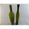 Image 3 : (2) Green glass vases - 20" tall