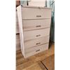 Image 1 : Metal Filing Cabinet - 42x18 x 65"tall - drawers do not slide very well on bottom 3