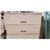 Image 2 : Metal Filing Cabinet - 42x18 x 65"tall - drawers do not slide very well on bottom 3