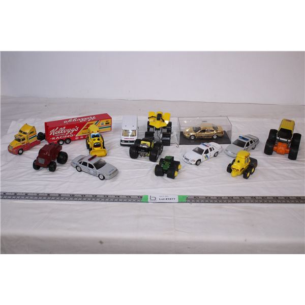 Various toy truck/cars