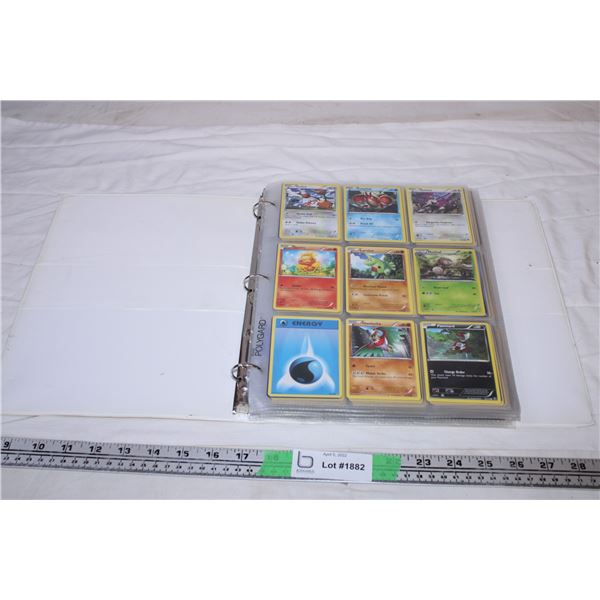 Binder with Pokemon trading cards